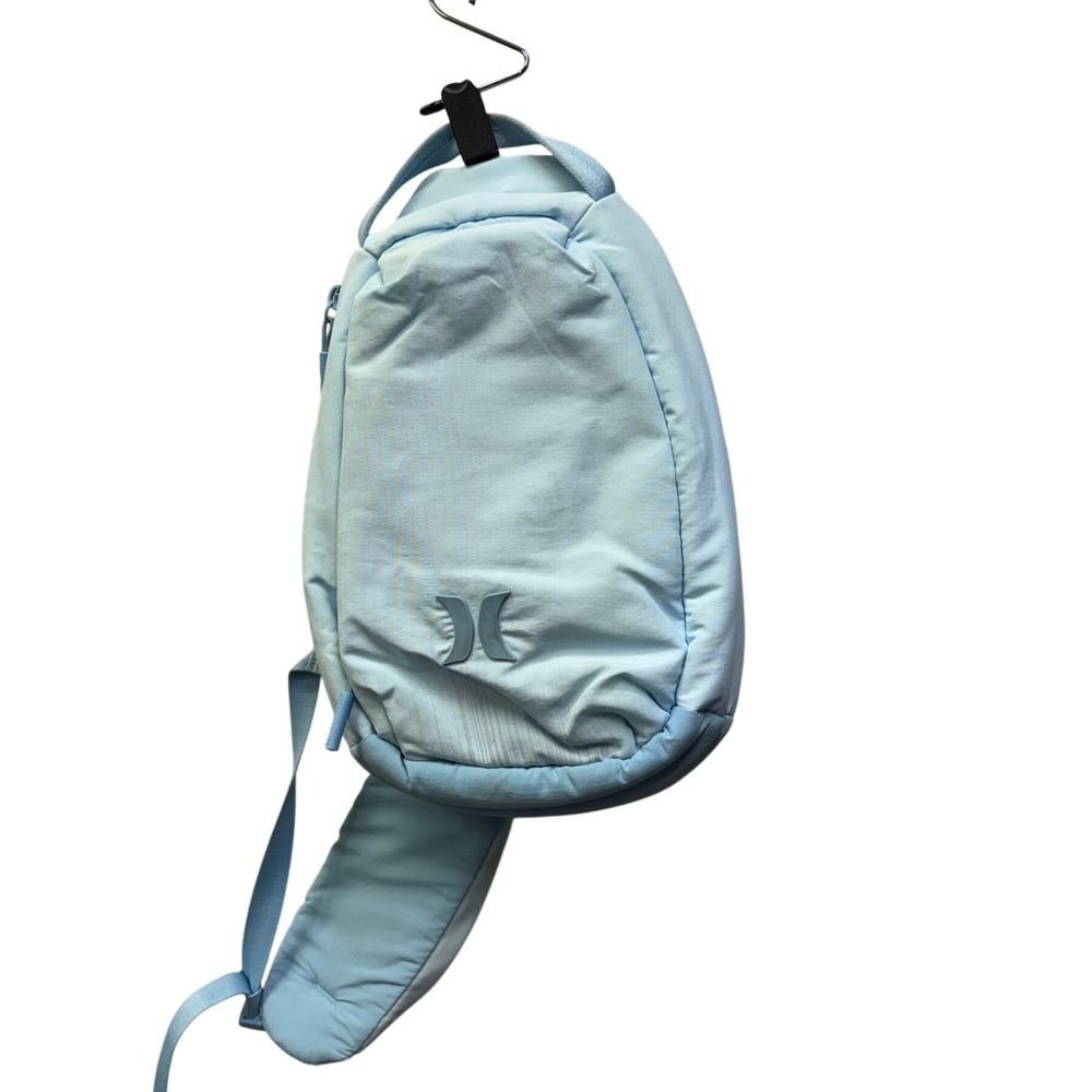 Hurley Light Blue Sling Backpack Padded Crossbody Shoulder Bag Sporty Y2K Surf